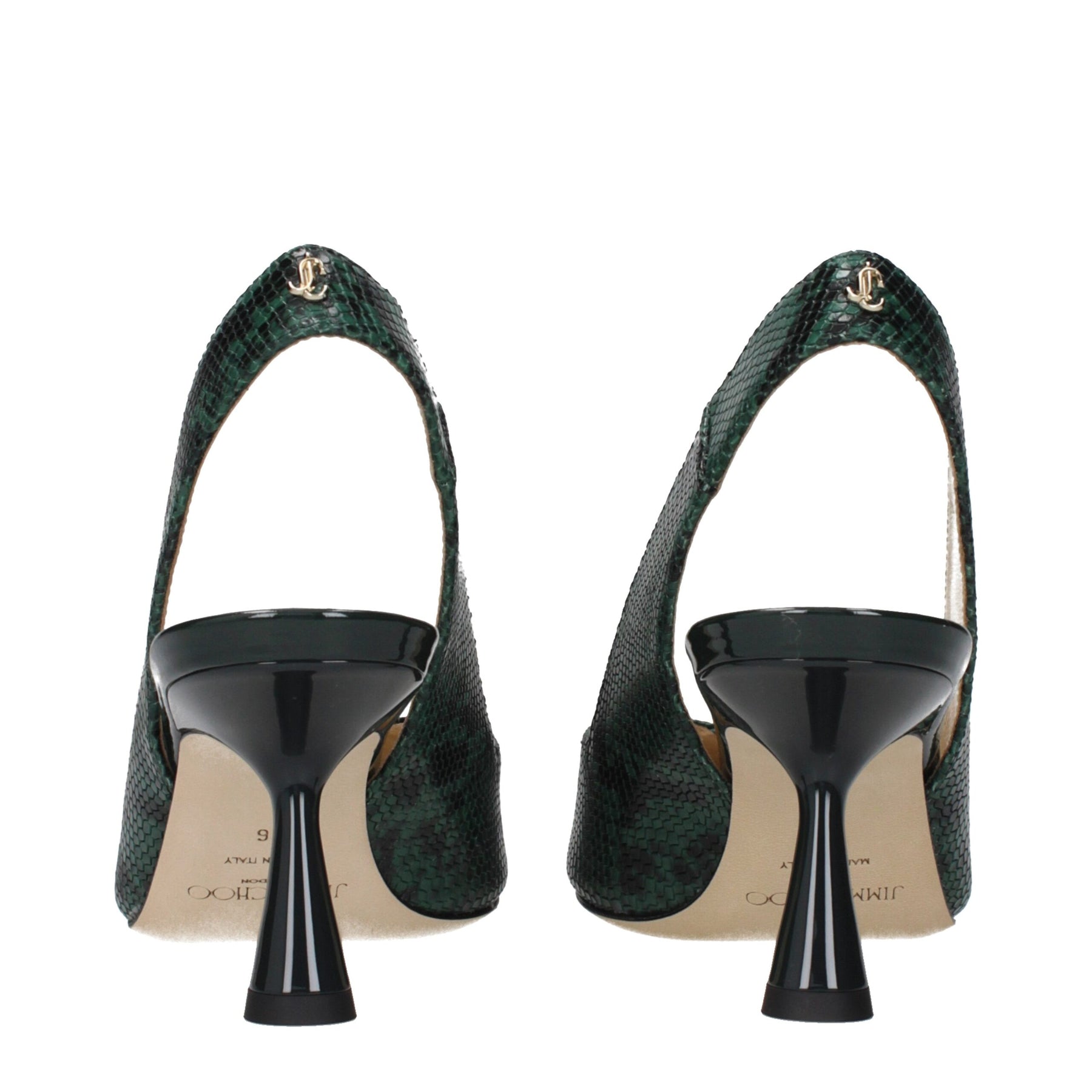 Jimmy Choo Green Leather High Heel Pumps | Regal Royce