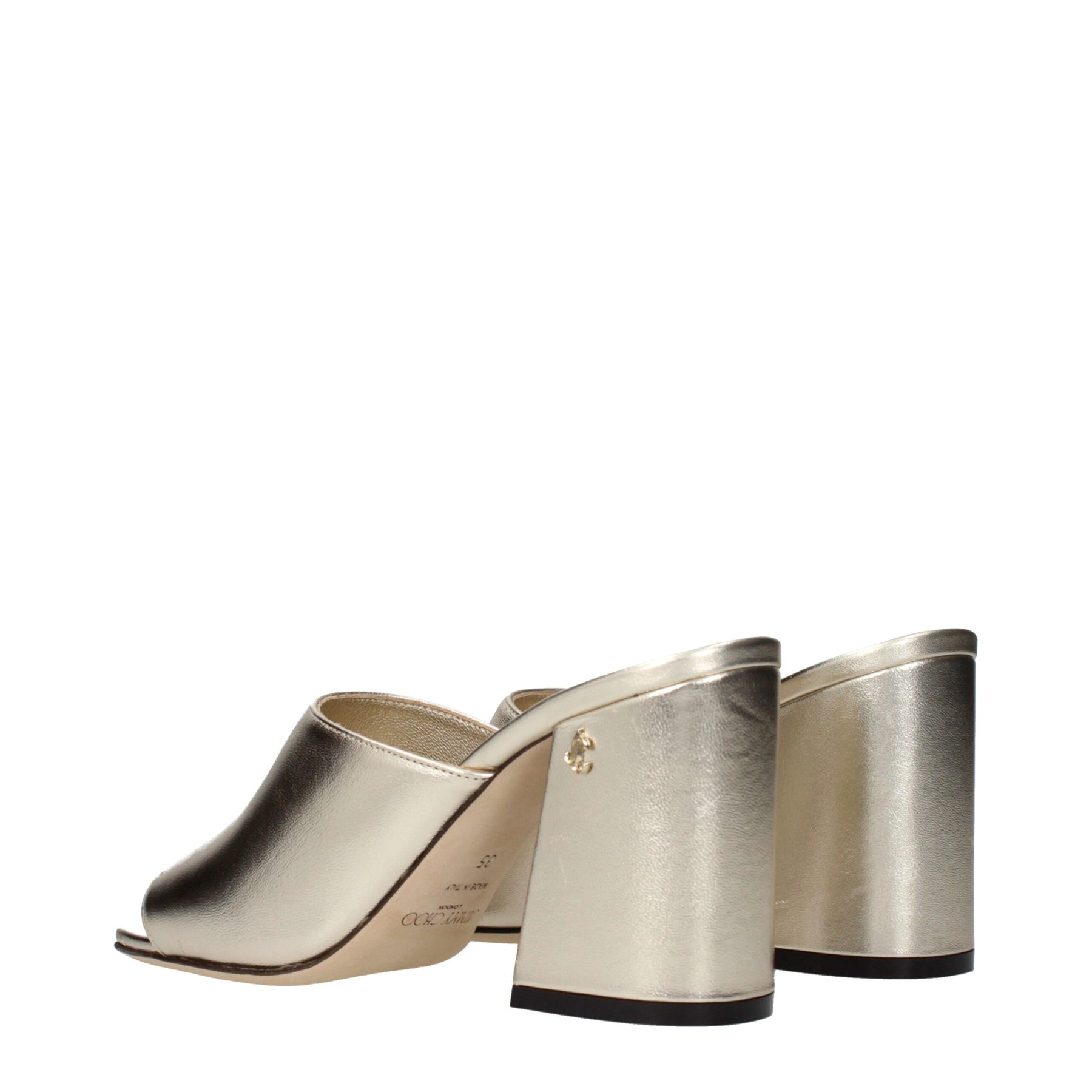 Jimmy Choo Gold Leather Platform Sandals | Regal Royce