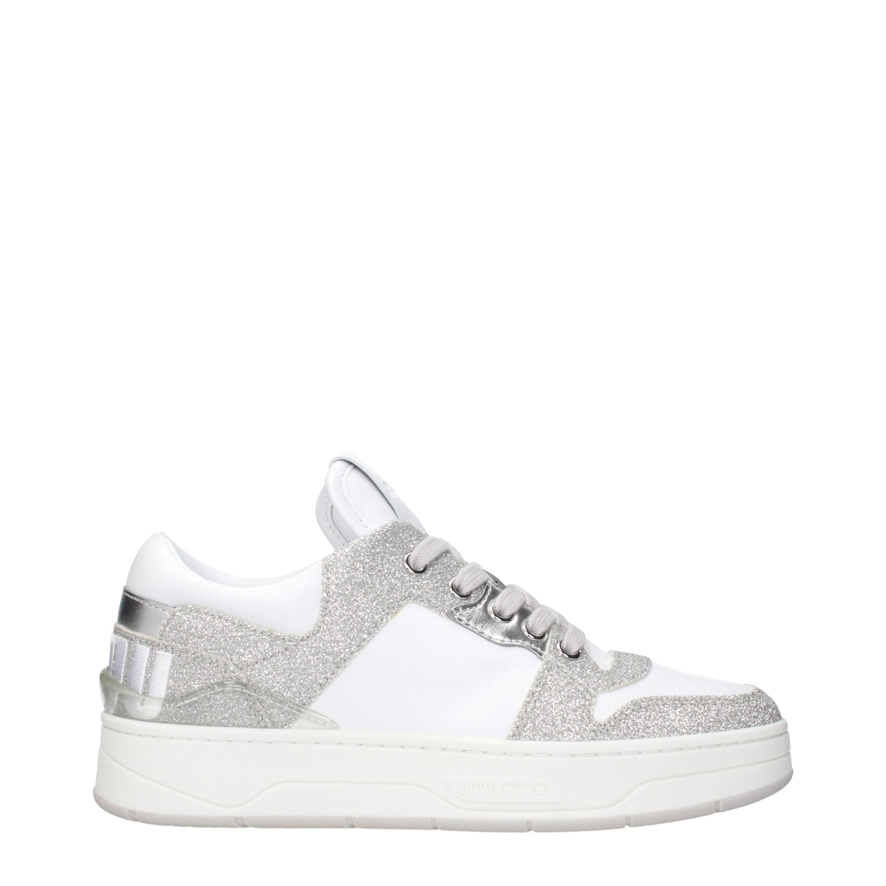 Jimmy Choo White Leather Low Top Sneakers | Regal Royce
