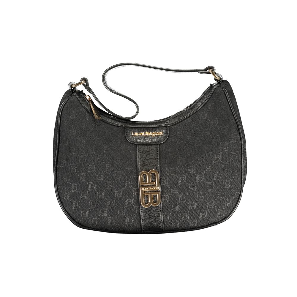 Laura Biagiotti Black Polyester Women Handbag | Regal Royce
