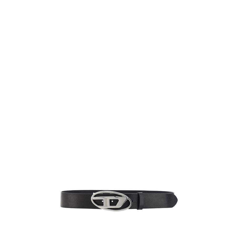 Diesel Black Calf Leather Bos Taurus Regular Belt | Regal Royce