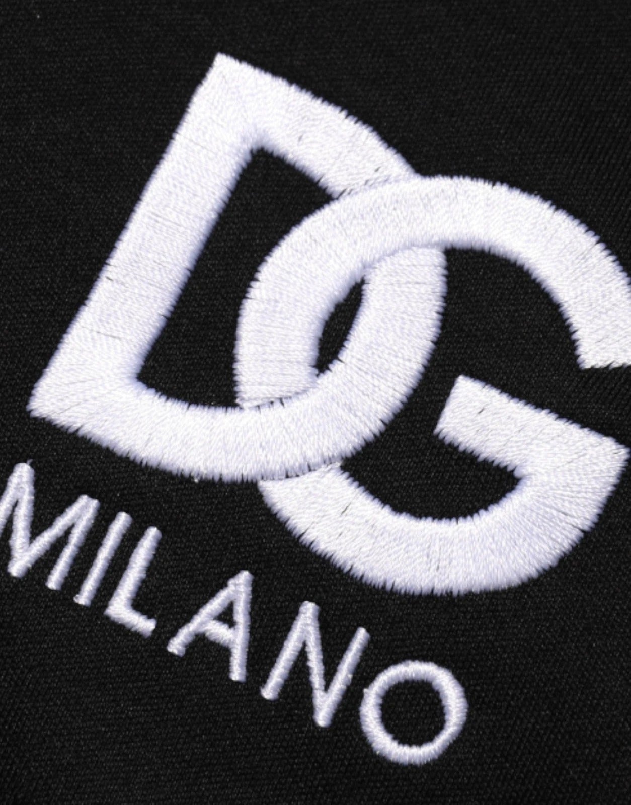 Dolce & Gabbana Black Cotton DG Logo Embroidery Top  T-shirt | Regal Royce