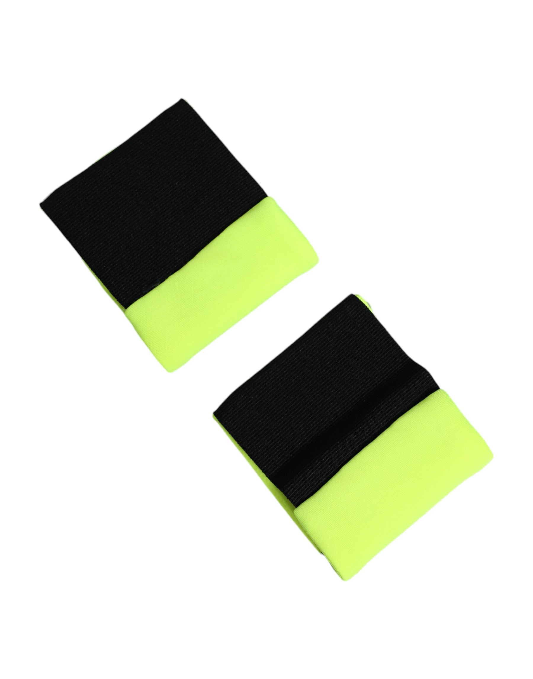 Dolce & Gabbana Yellow Green DG Logo Polyester 1 Pair  Wristband | Regal Royce