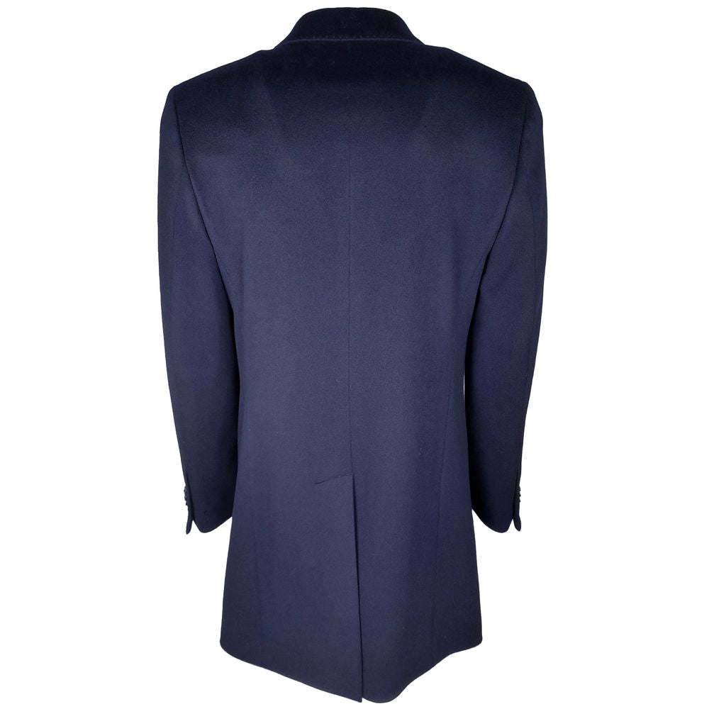 Made in Italy Blue Wool Men Jacket