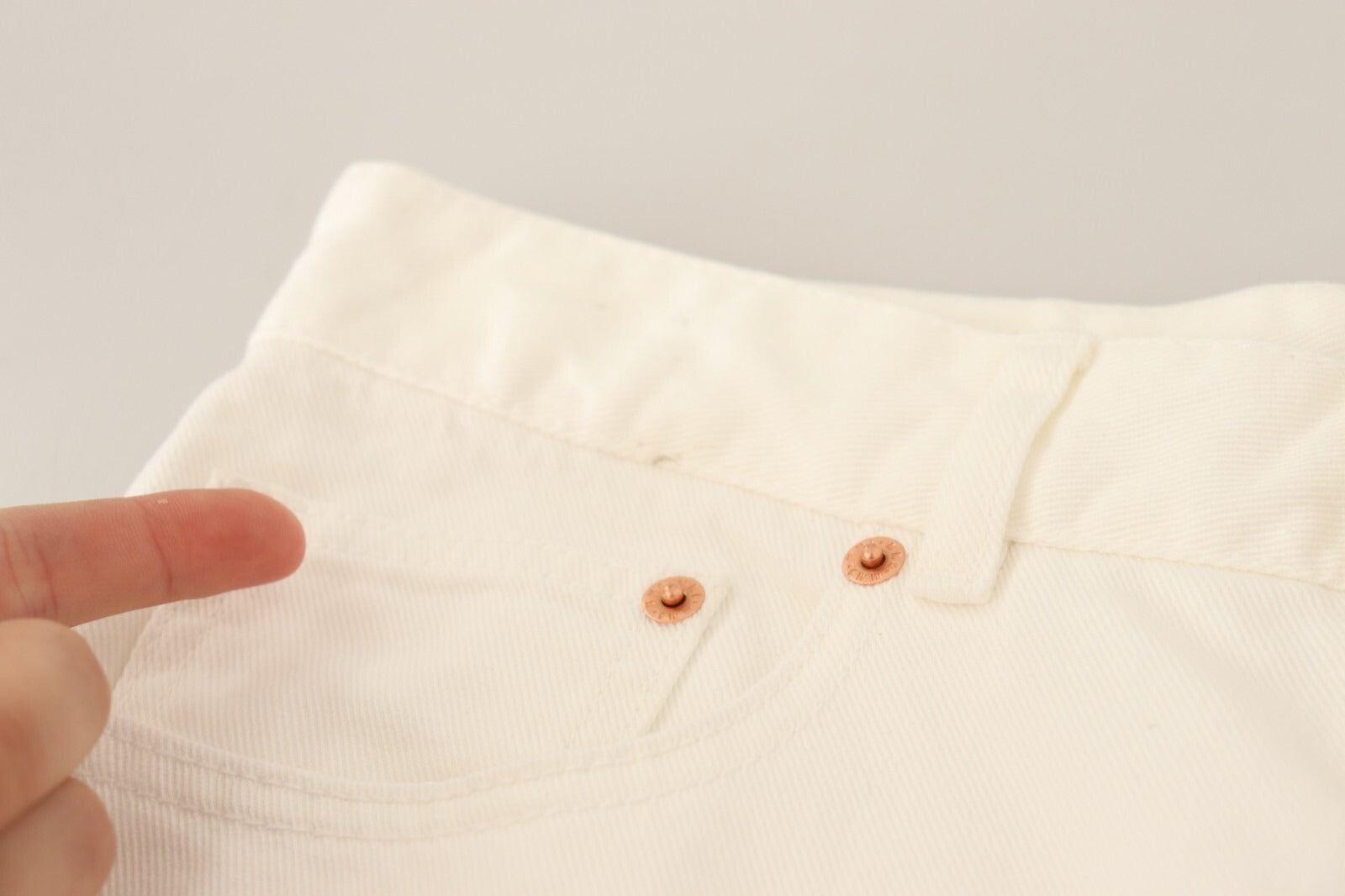 Maison Margiela White Mid Waist Knee Length Bermuda Shorts | Regal Royce