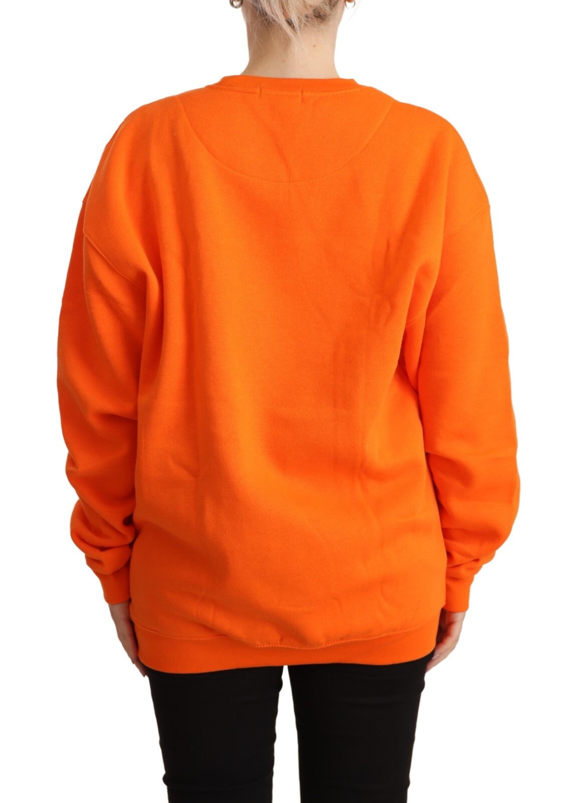 Philippe Model Orange Printed Long Sleeves Pullover Sweater | Regal Royce