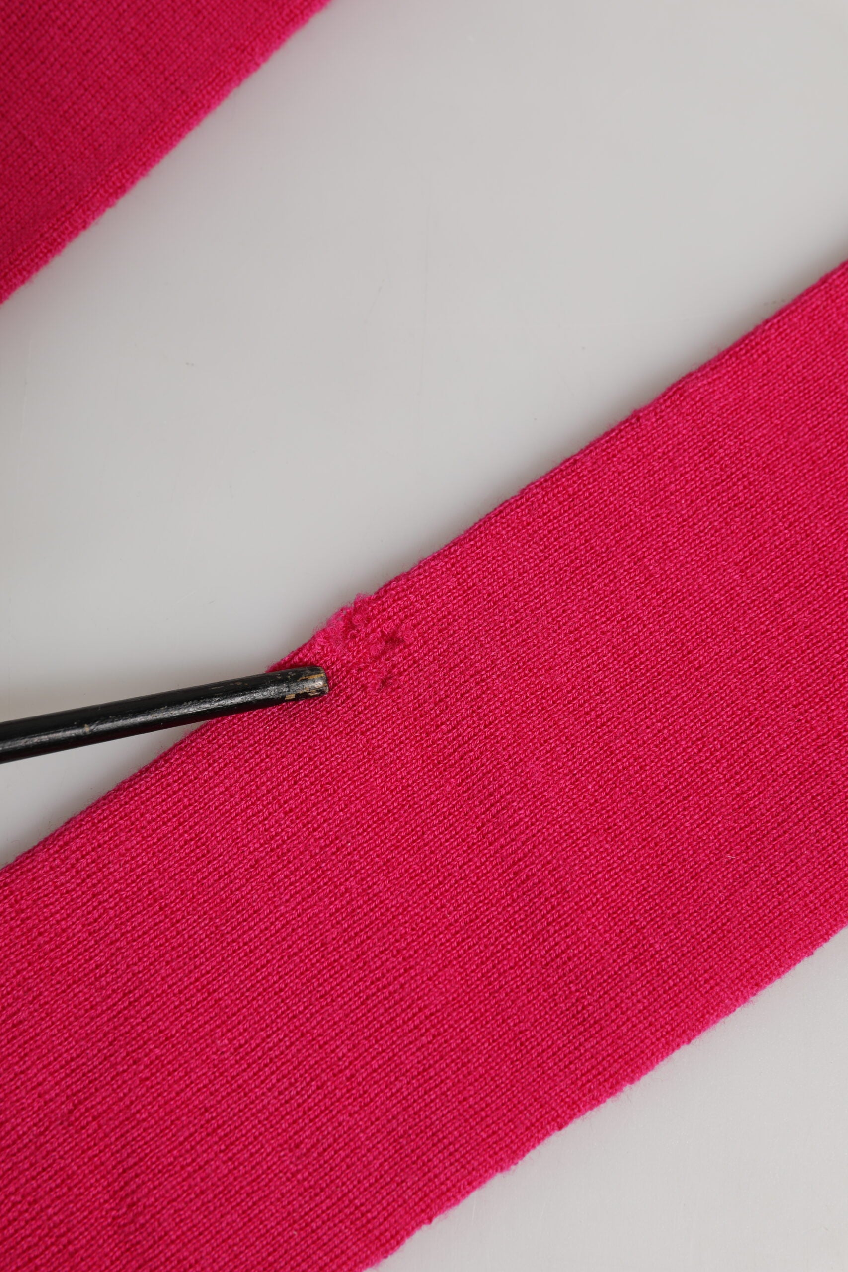 Dolce & Gabbana Pink Wool Fingerless Elbow Length Mitten Gloves | Regal Royce