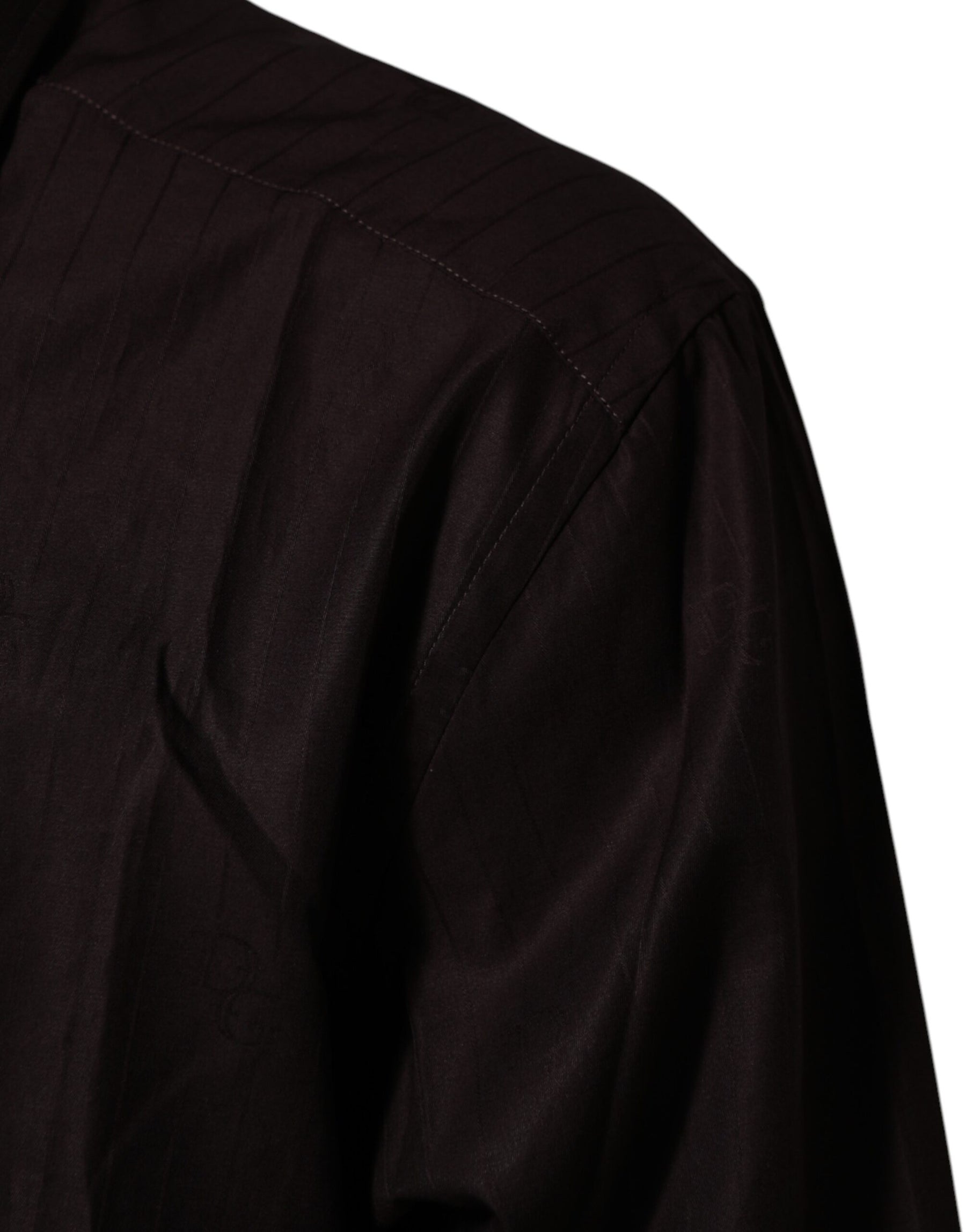 Dolce & Gabbana Brown Cotton LongSleeve MARTINI Dress  Shirt | Regal Royce