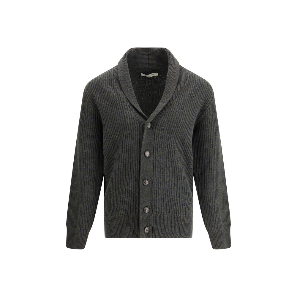 Brooksfield Bicolor Fleece Wool Cardigan | Regal Royce