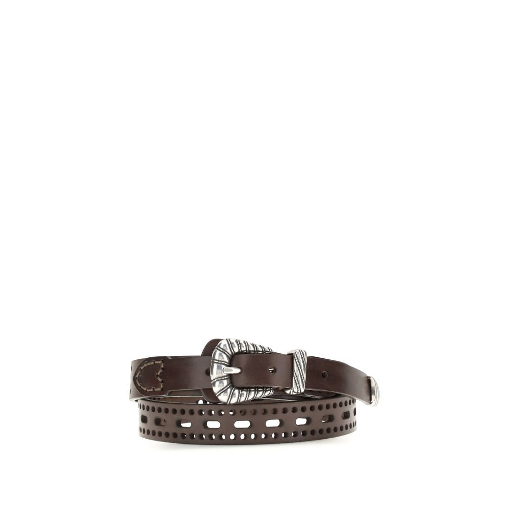 Etro Brown Calf Leather Bos Taurus Belt | Regal Royce