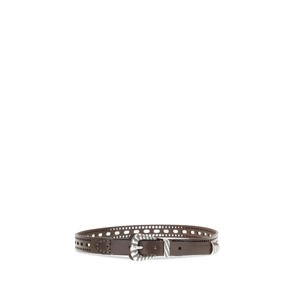 Etro Brown Calf Leather Bos Taurus Belt | Regal Royce