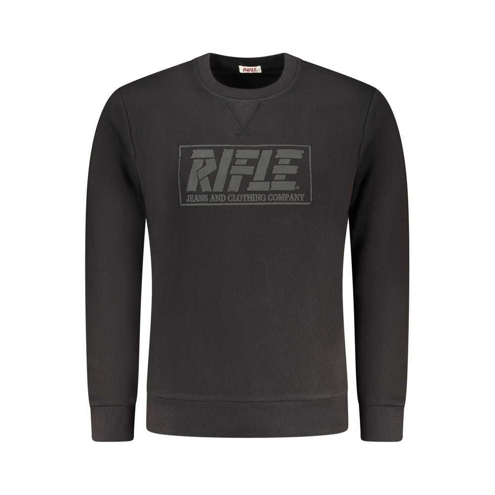 Rifle Black Cotton Men Sweatshirt | Regal Royce