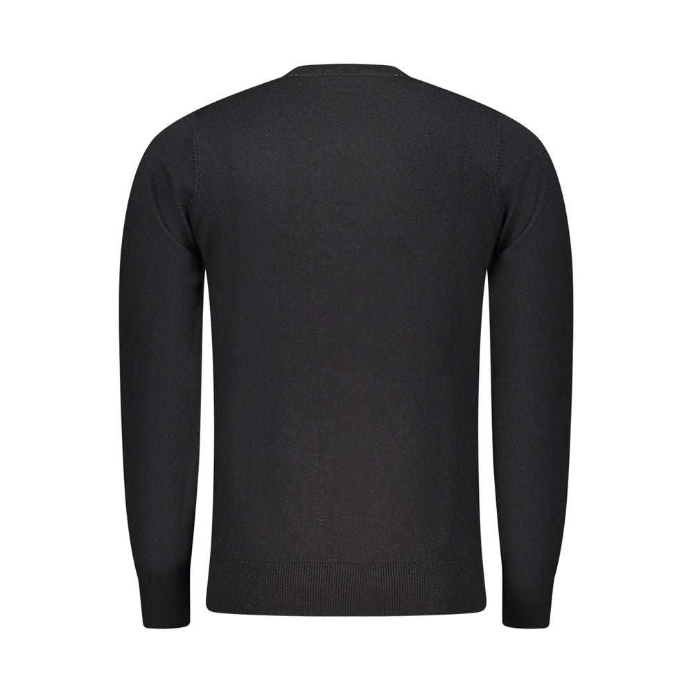 Rifle Black Polyester Men's Sweater | Regal Royce