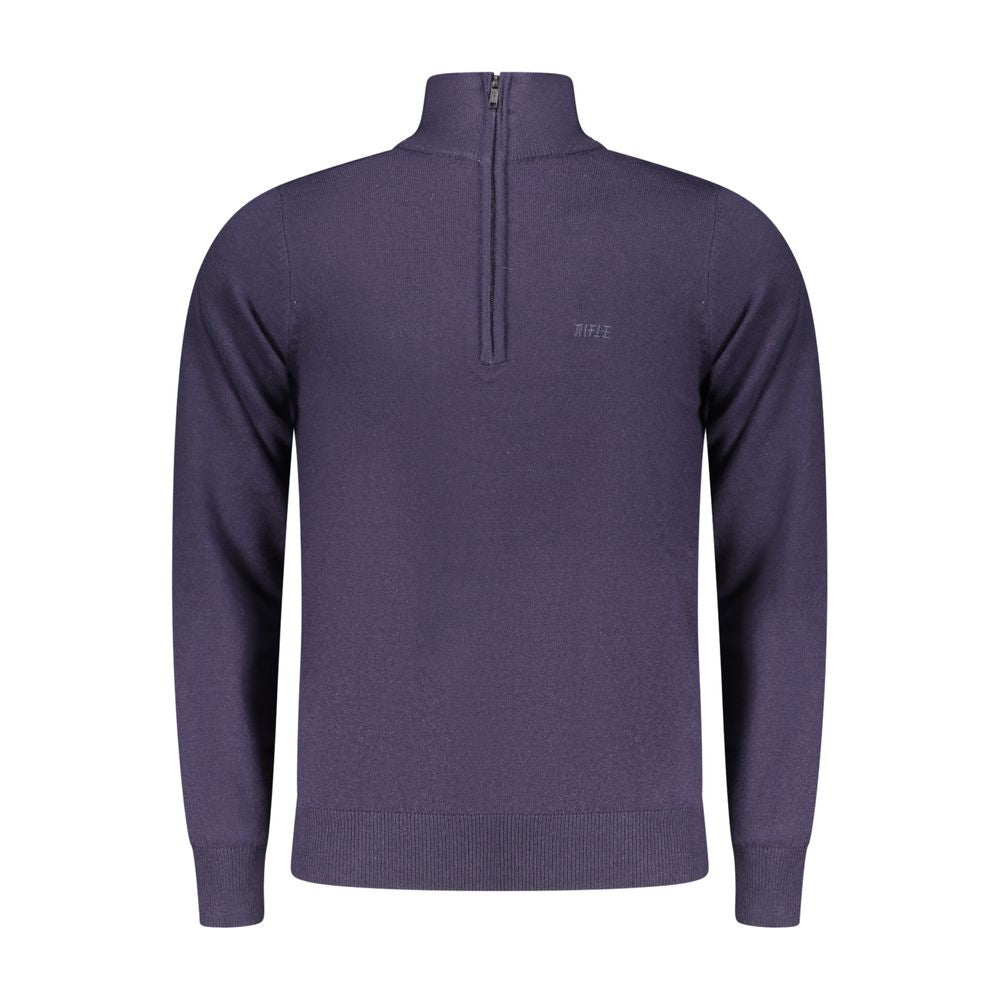Rifle Blu Polyester Men Sweater | Regal Royce