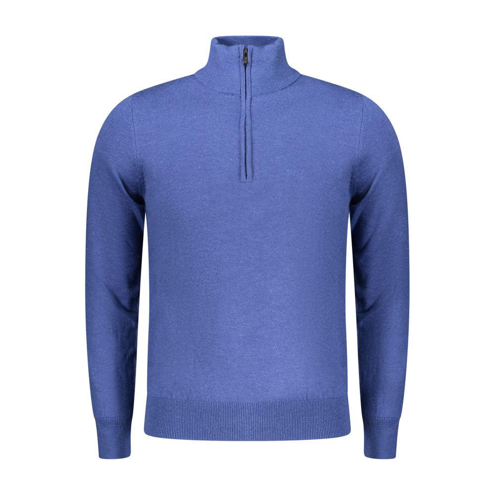 Rifle Blue Polyester Men's Sweater | Regal Royce