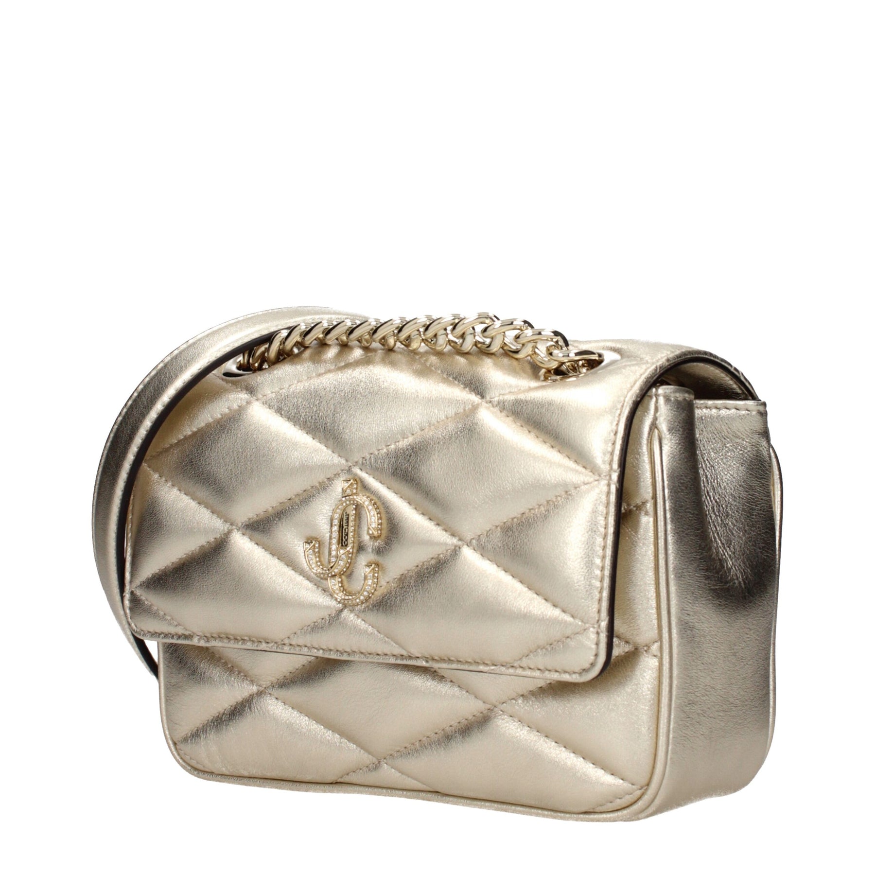 Jimmy Choo Gold Leather Shoulder Bag | Regal Royce