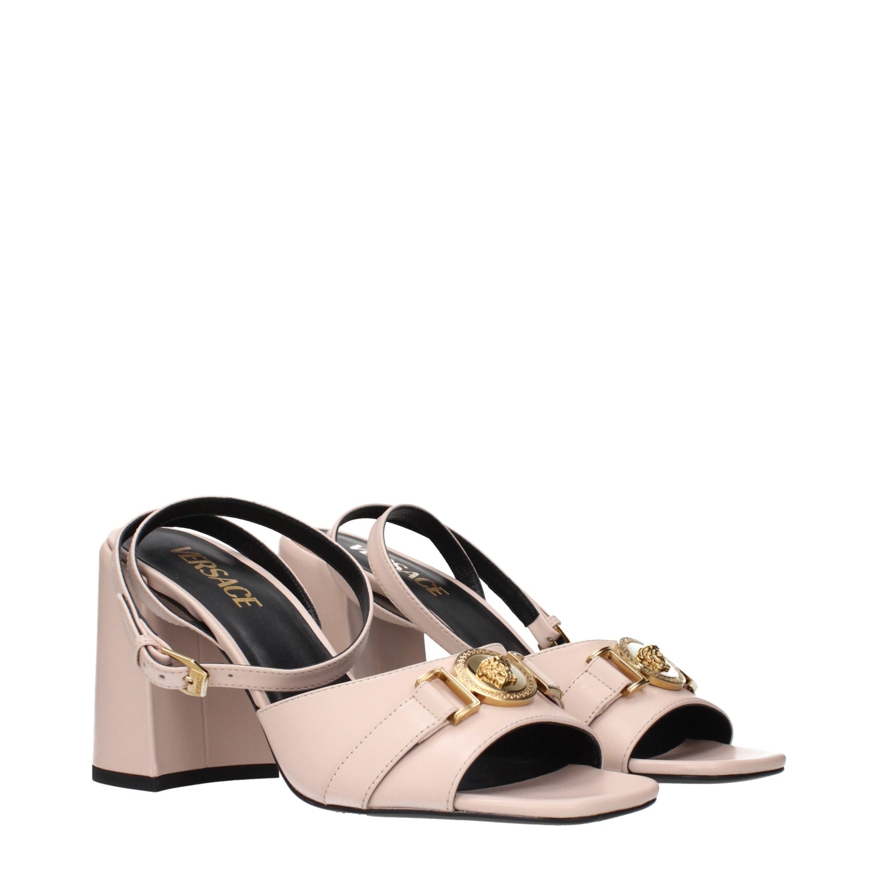 Versace Pink Leather Platform Sandals | Regal Royce