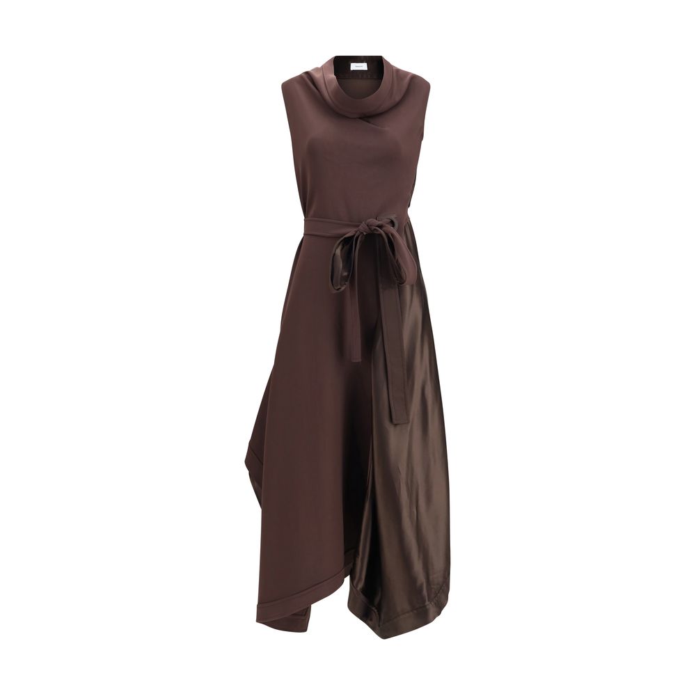 Ferragamo Brown Viscose Cocktail Dress | Regal Royce
