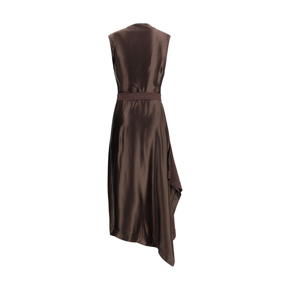 Ferragamo Brown Viscose Cocktail Dress | Regal Royce
