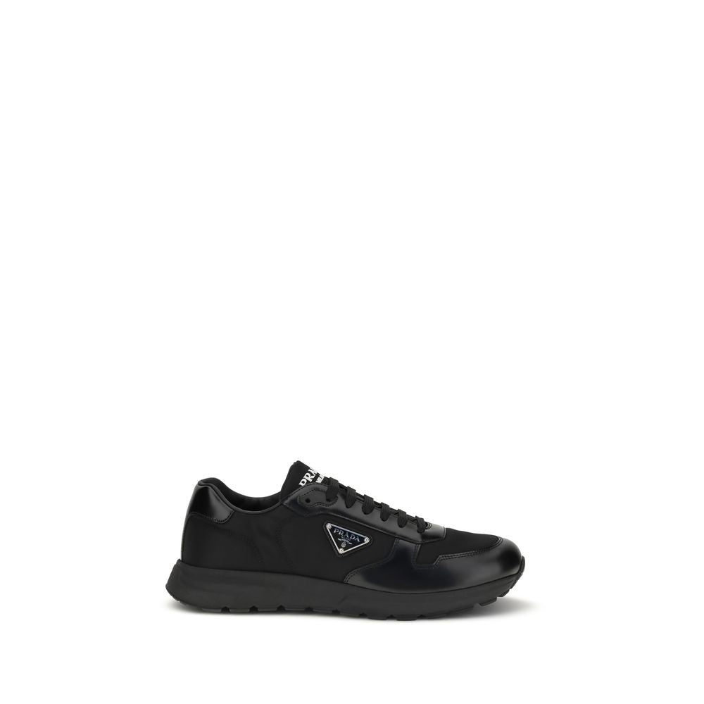 Prada Black Recycled Polyamide Athletic Sneakers | Regal Royce