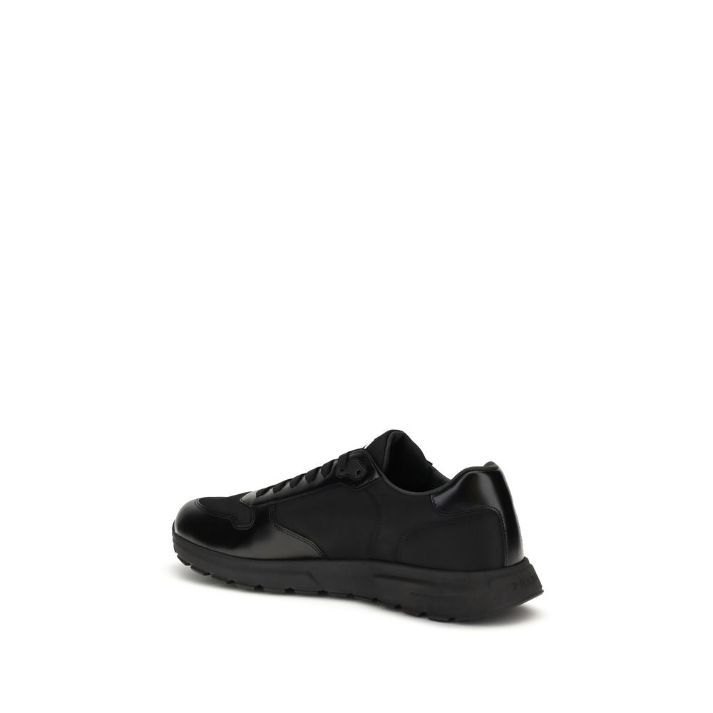 Prada Black Recycled Polyamide Athletic Sneakers | Regal Royce
