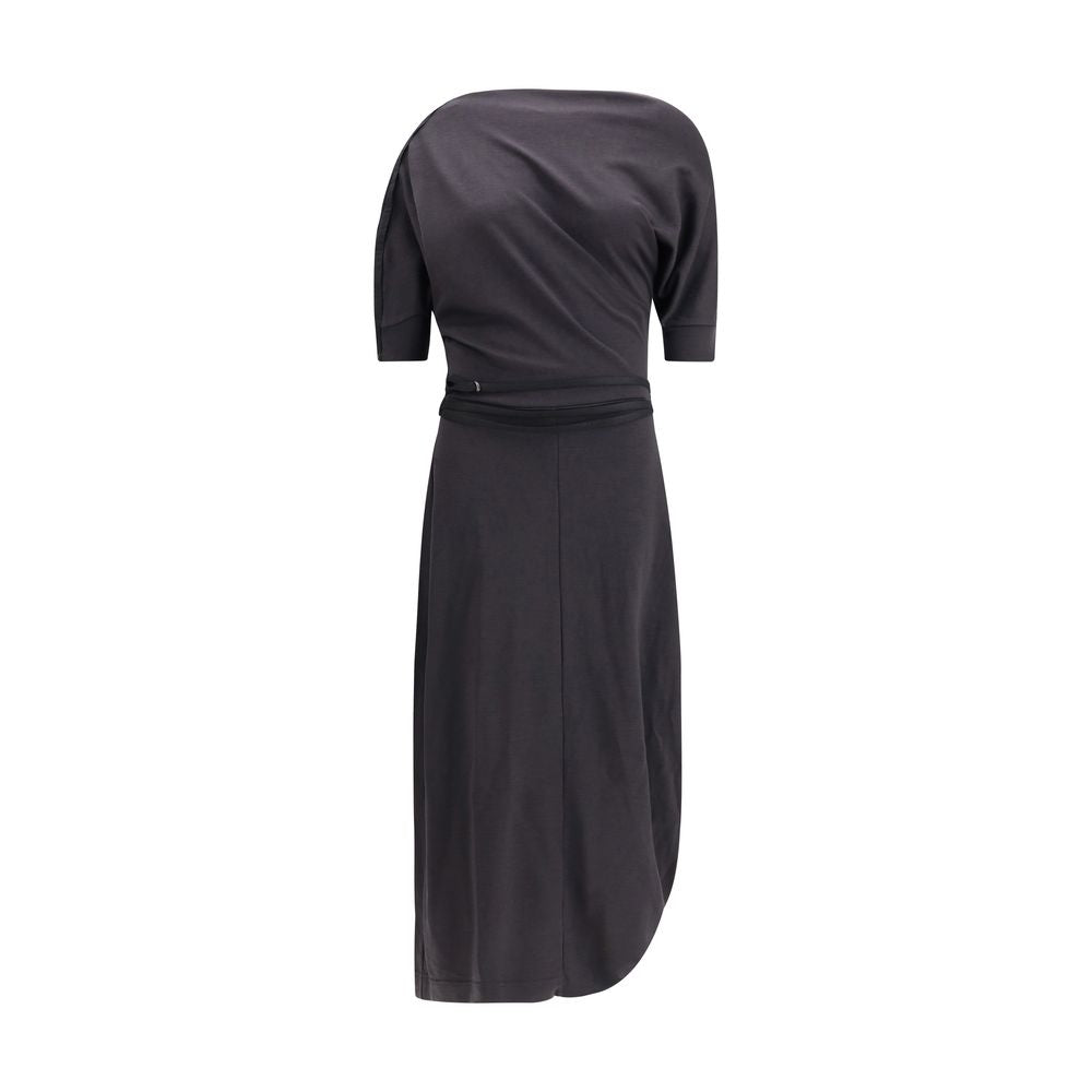 Lemaire Gray Wool Casual Dress