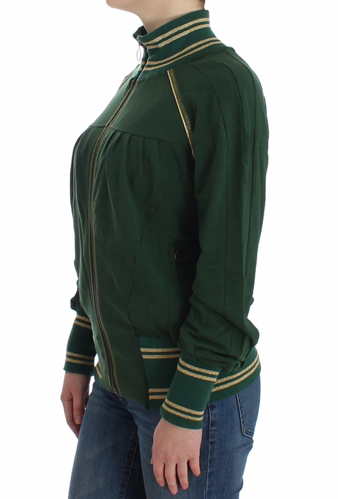 John Galliano Green Mock Zip Cardigan Sweatshirt Sweater Jacket | Regal Royce