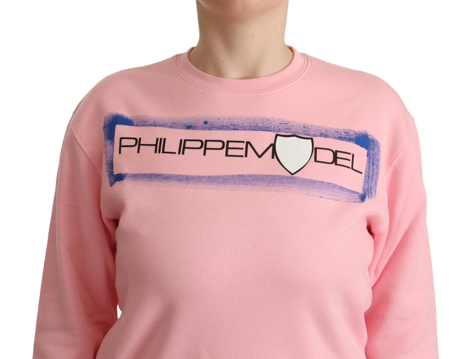 Philippe Model Pink Printed Long Sleeves Pullover Sweater | Regal Royce