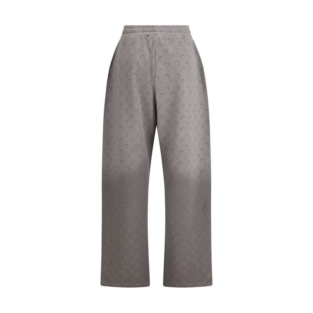Marine Serre Gray Cotton Casual Pants