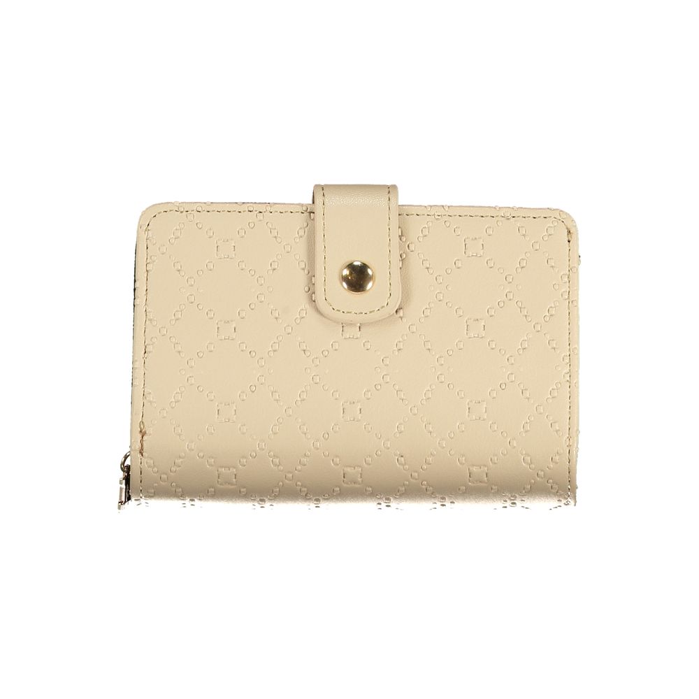 Laura Biagiotti Beige Polyurethane Women Wallet | Regal Royce