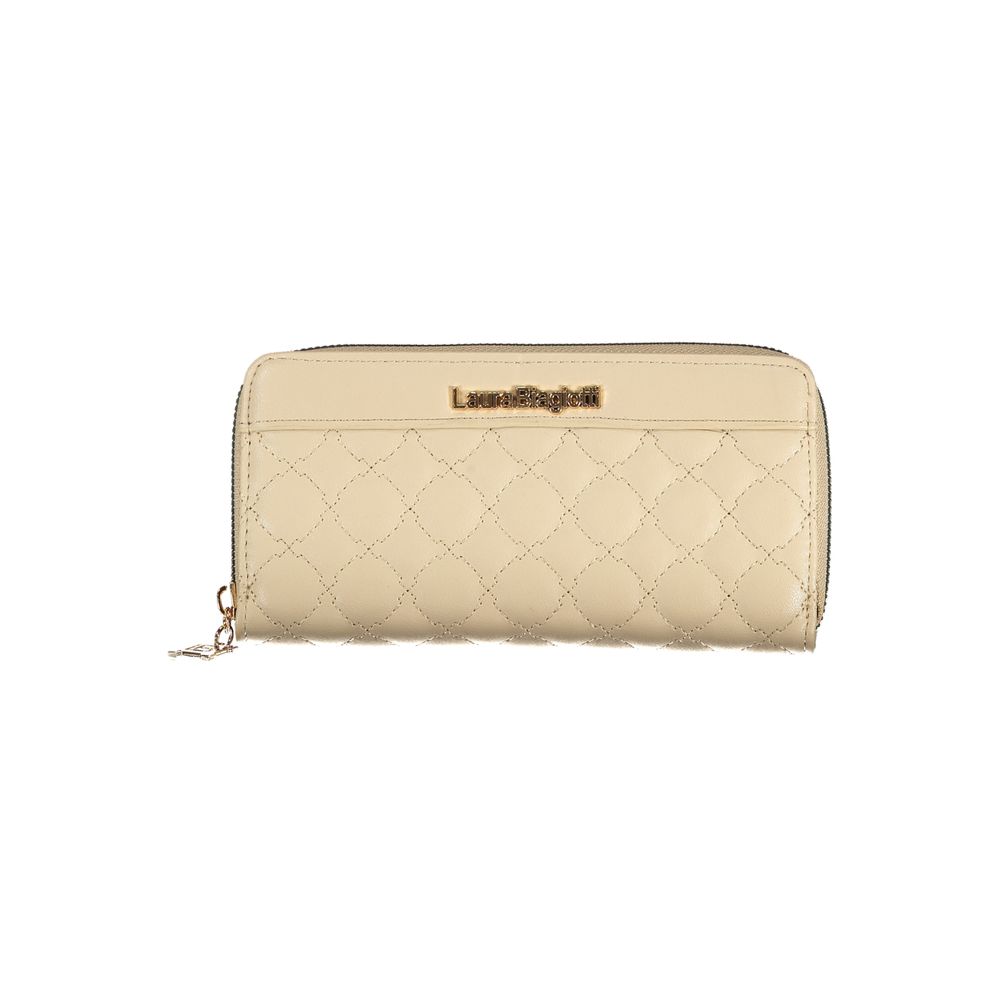 Laura Biagiotti Beige Polyethylene Women Wallet | Regal Royce