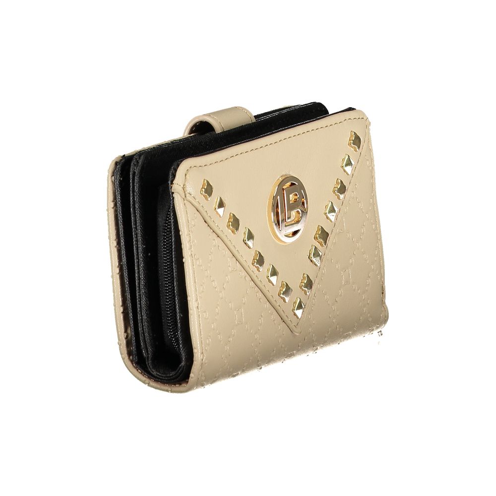 Laura Biagiotti Beige Polyurethane Women Wallet | Regal Royce
