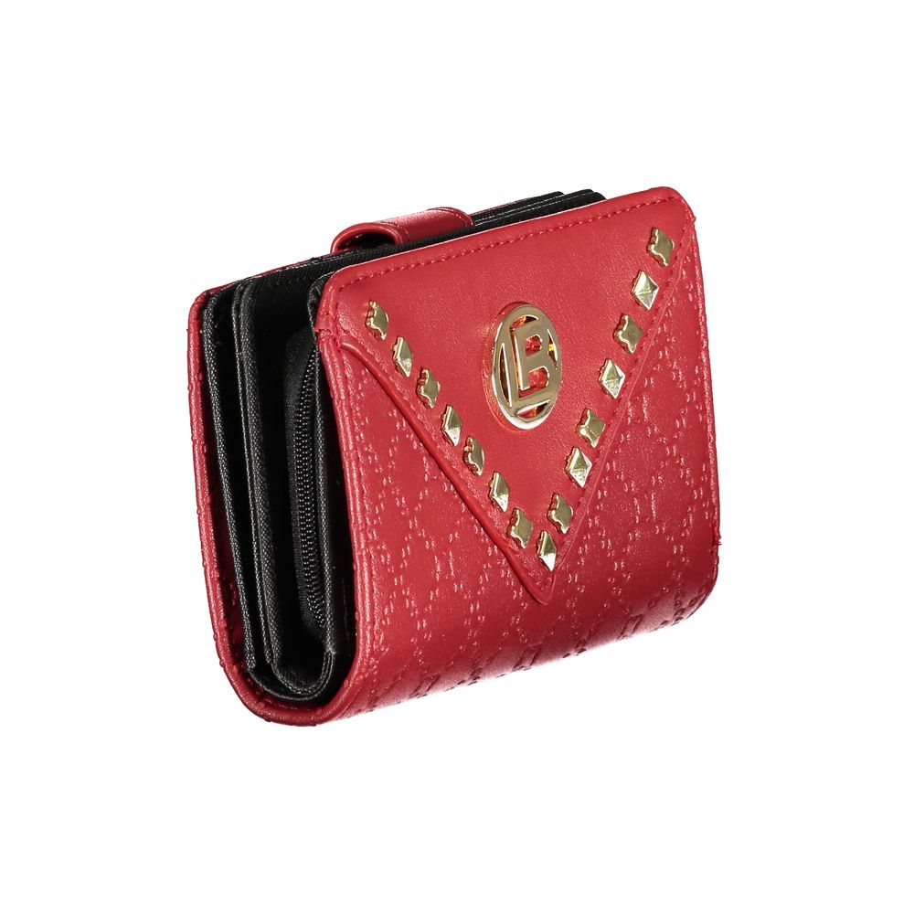 Laura Biagiotti Rosso Polyurethane Women Wallet | Regal Royce