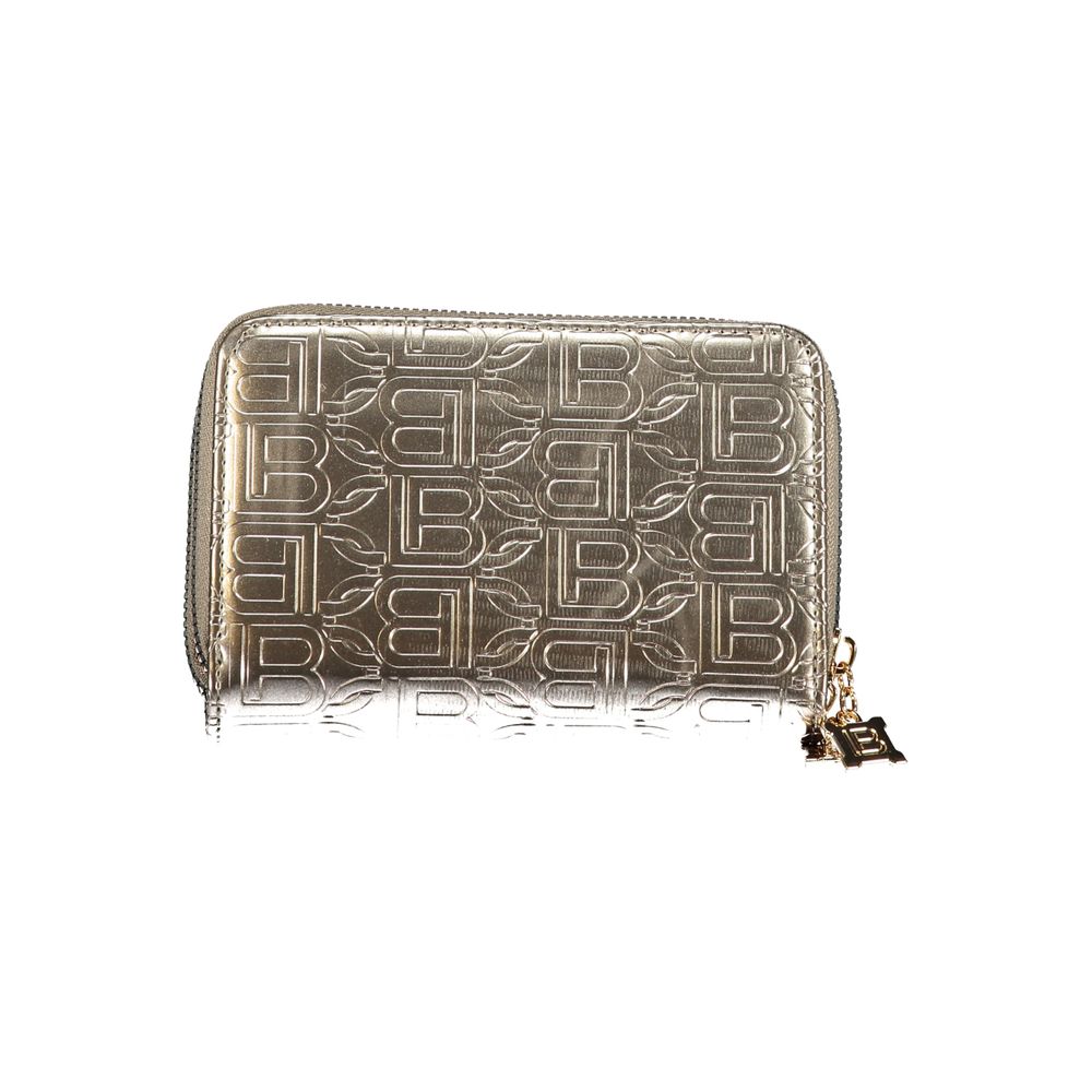 Laura Biagiotti Grigio Polyurethane Women Wallet | Regal Royce
