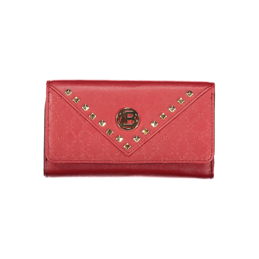 Laura Biagiotti Rosso Polyurethane Women Wallet | Regal Royce