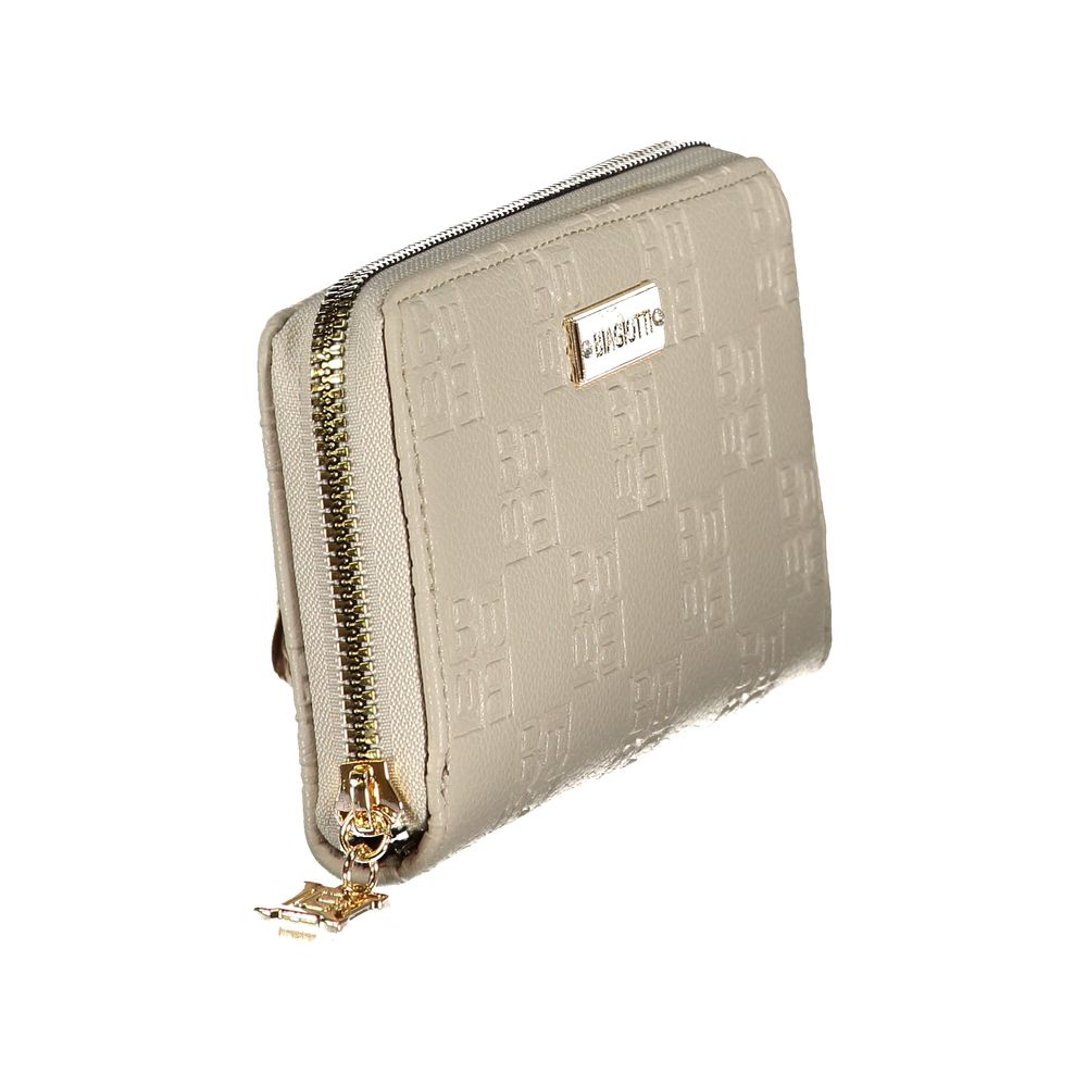 Laura Biagiotti Beige Polyurethane Women Wallet | Regal Royce