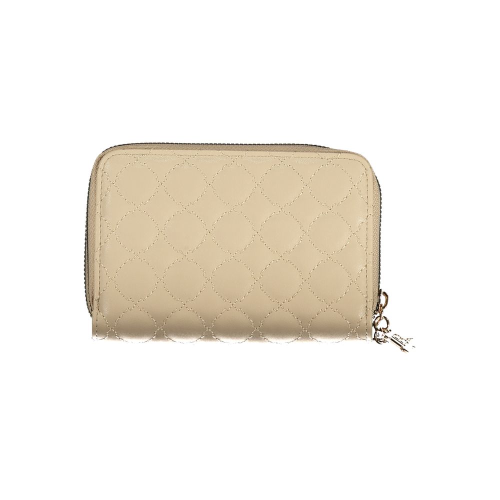 Laura Biagiotti Beige Polyurethane Women Wallet | Regal Royce