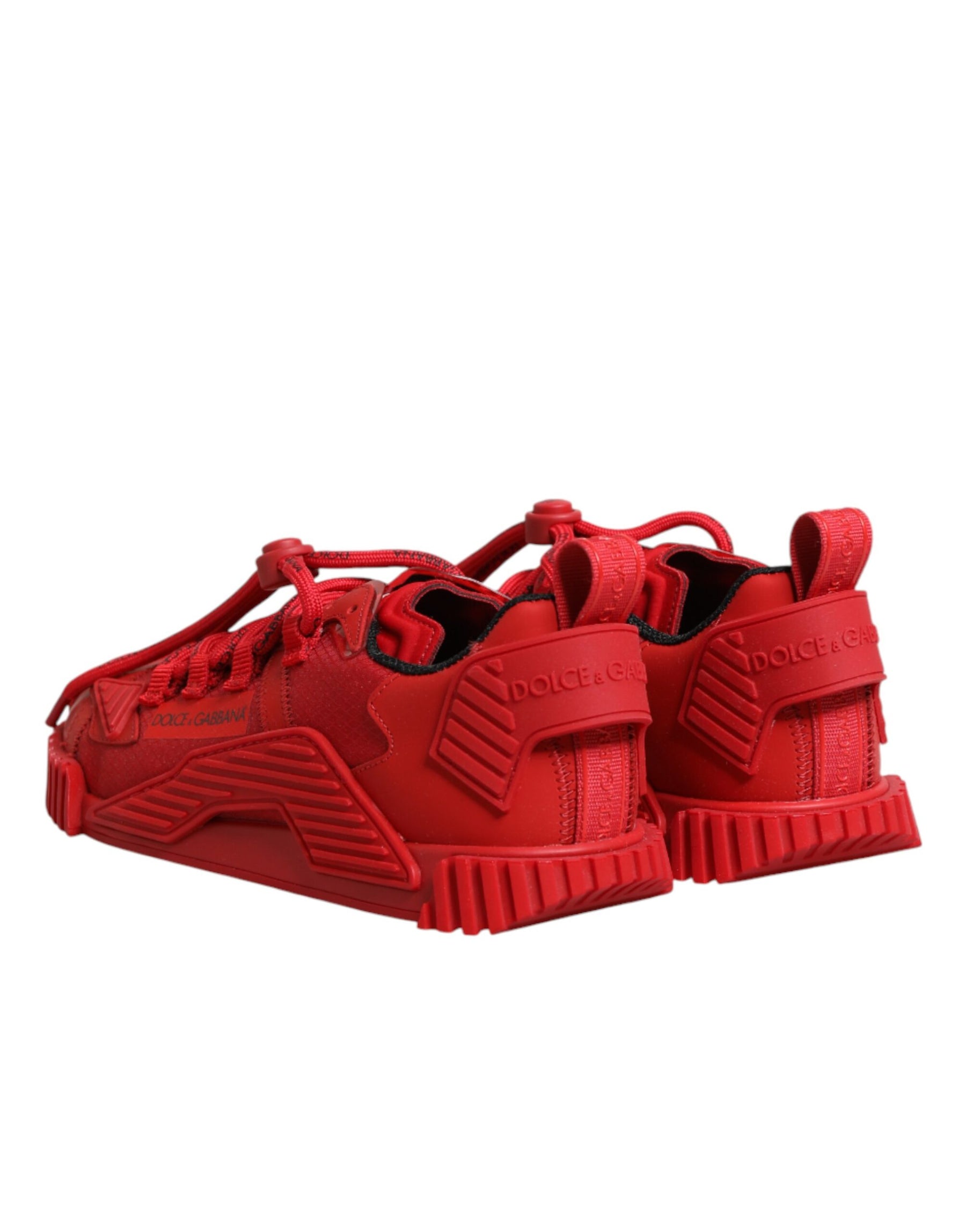 Dolce & Gabbana Red Logo Lace Low Top NS1 Sneakers Shoes | Regal Royce