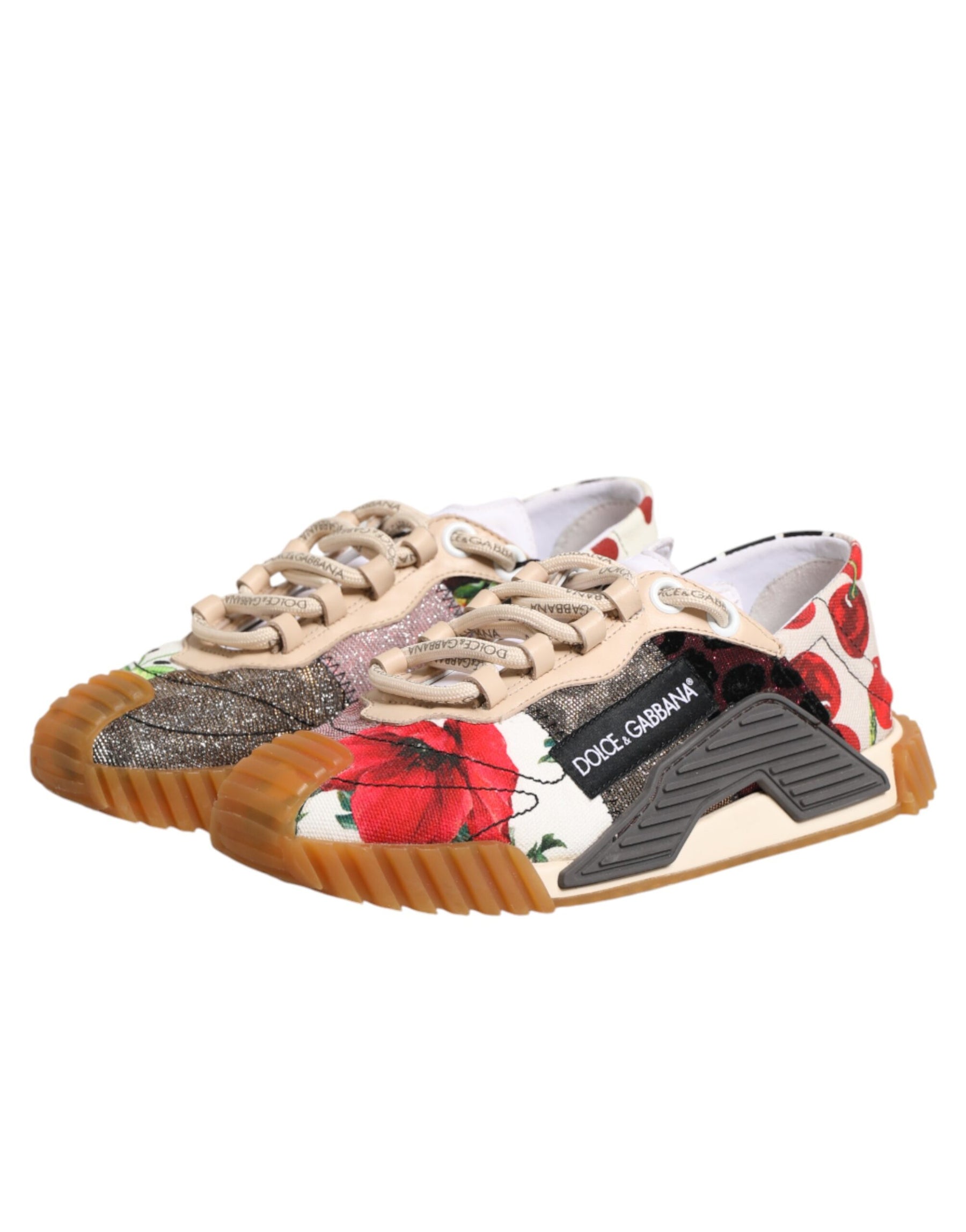 Dolce & Gabbana Multicolor Logo Low Top NS1 Sneakers Shoes | Regal Royce