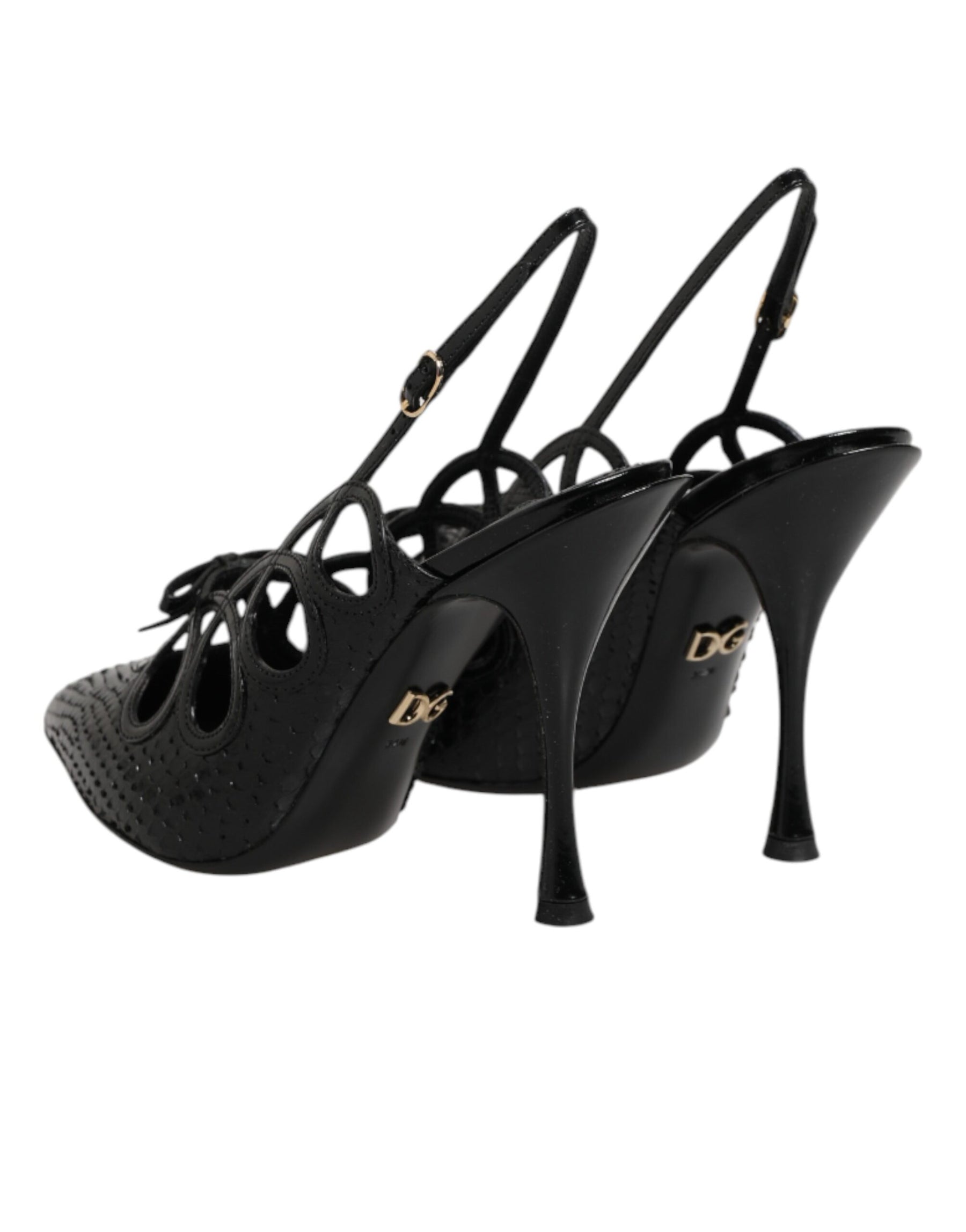 Dolce & Gabbana Leather High Heels Slingback Shoes | Regal Royce