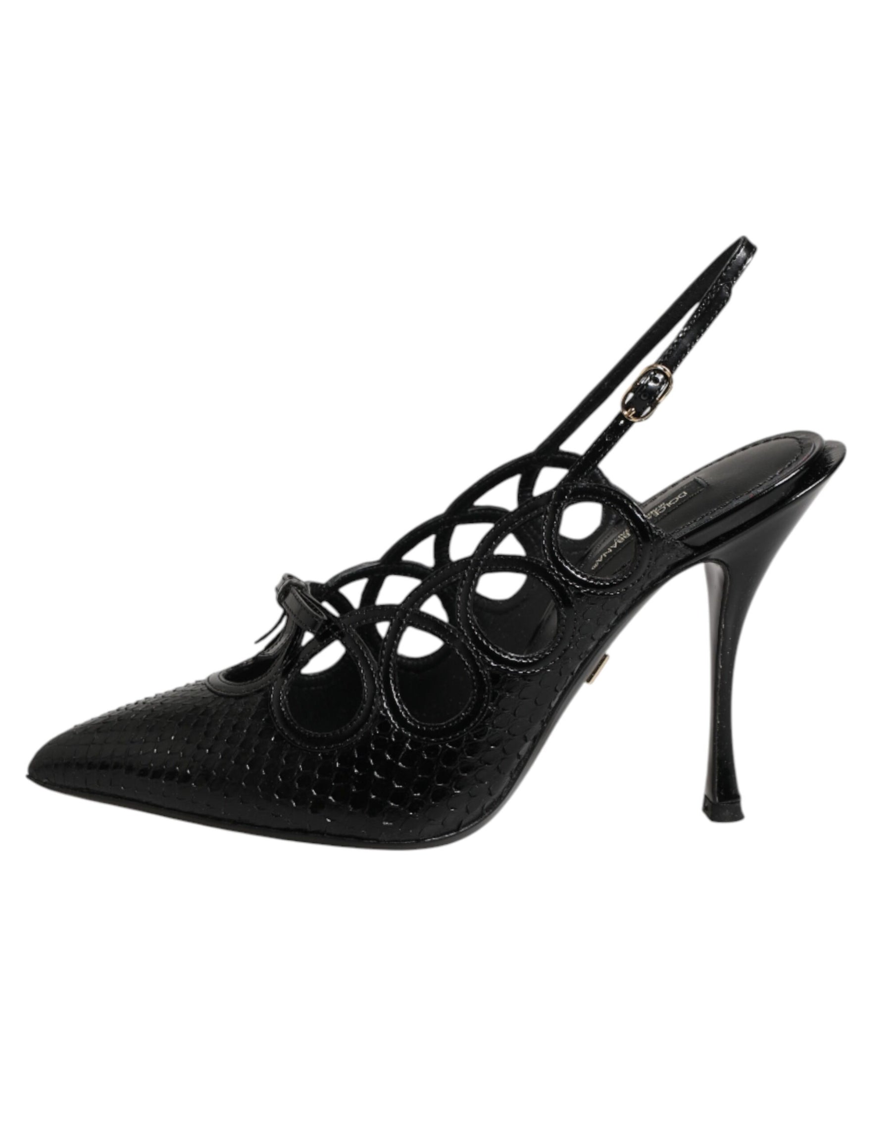 Dolce & Gabbana Leather High Heels Slingback Shoes | Regal Royce