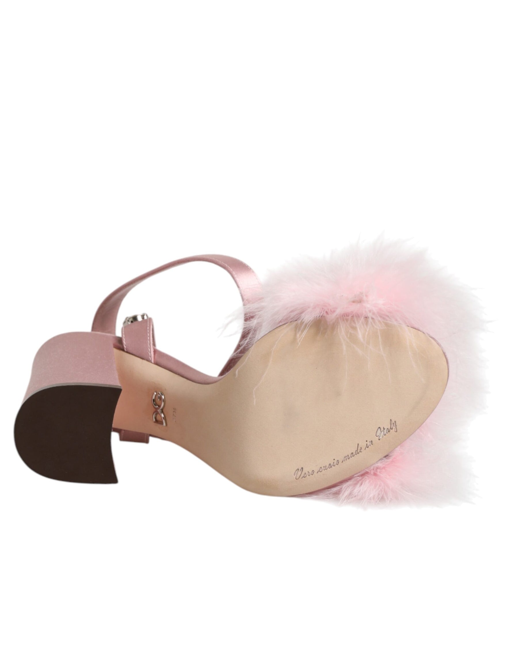 Dolce & Gabbana Pink Sequined Ankle Strap Sandals Shoes | Regal Royce