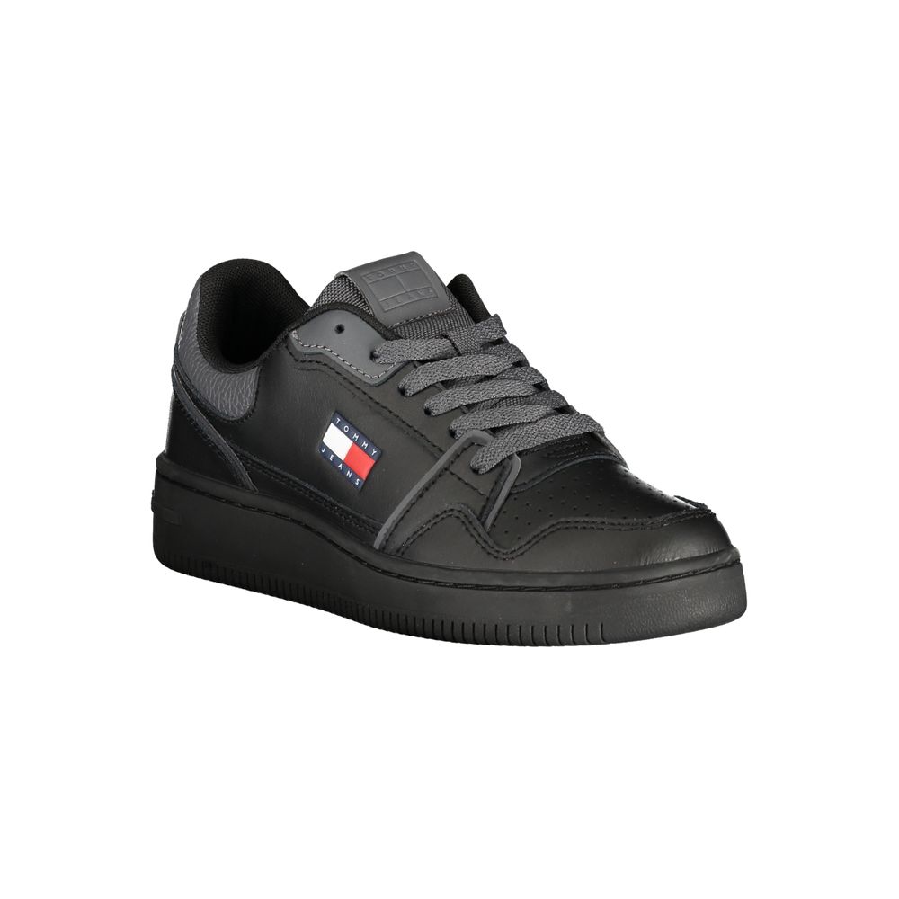 Tommy Hilfiger Black Polyurethane Women Sneaker | Regal Royce