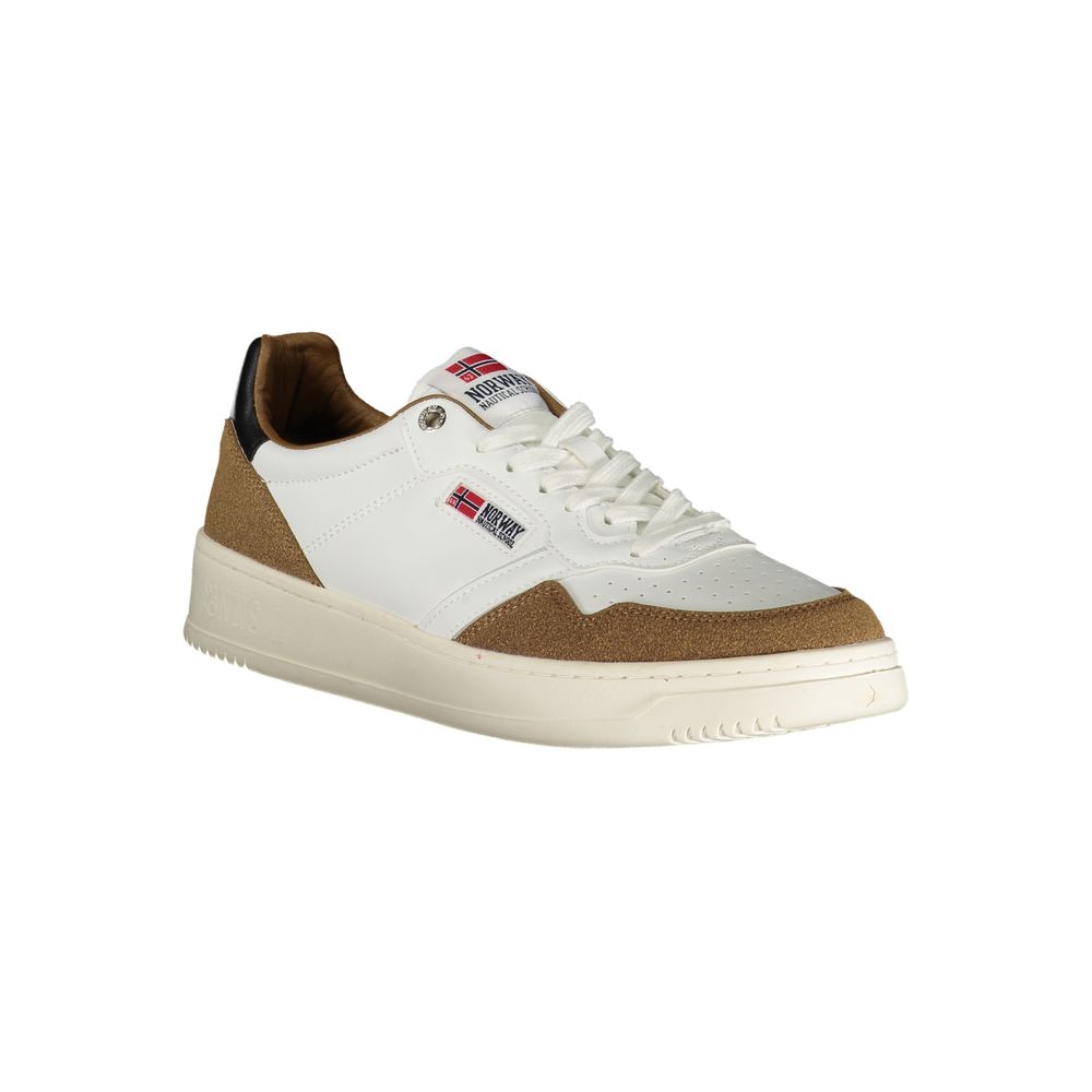 Norway 1963 Bianco Polyurethane Men Sneaker | Regal Royce