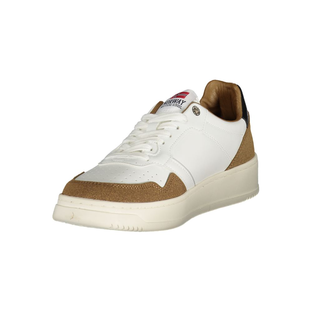 Norway 1963 Bianco Polyurethane Men Sneaker | Regal Royce
