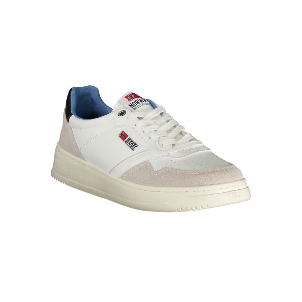 Norway 1963 Bianco Polyurethane Men Sneaker | Regal Royce