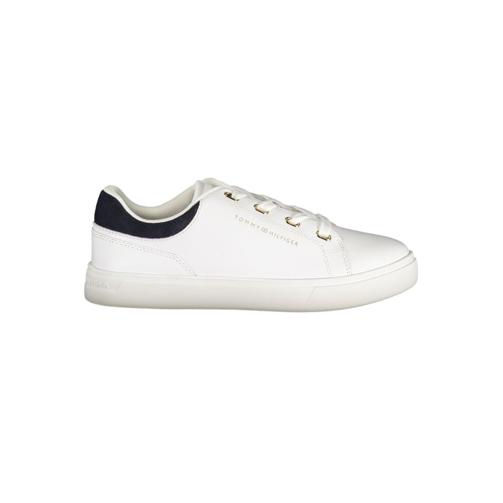 Tommy Hilfiger Bianco Polyurethane Women Sneaker | Regal Royce