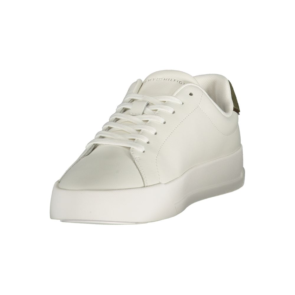 Tommy Hilfiger White Polyurethane Men Sneaker | Regal Royce