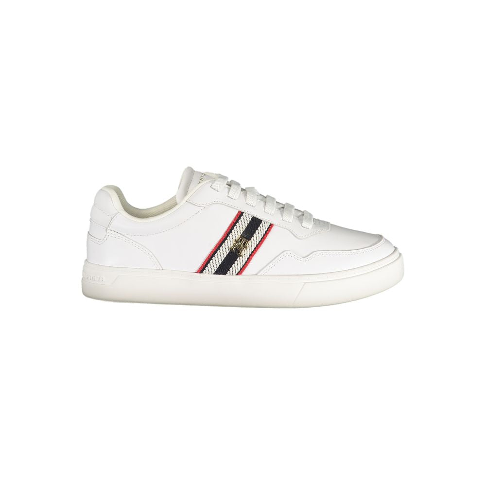 Tommy Hilfiger White Leather Women Sneaker | Regal Royce