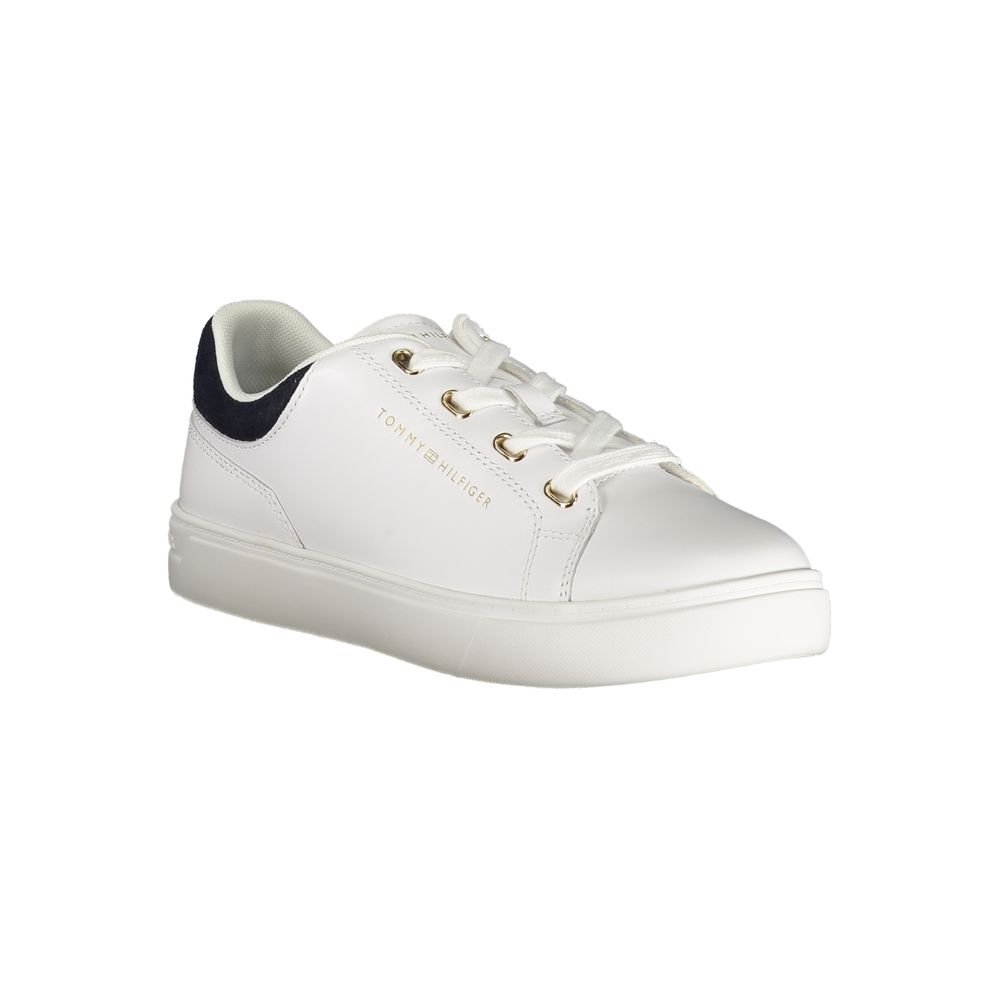 Tommy Hilfiger Bianco Polyurethane Women Sneaker | Regal Royce